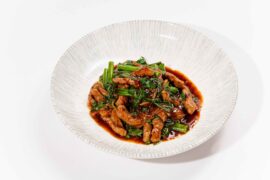 Баранина в устричном соусе