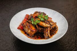 Фаланги краба в соусе черный перец