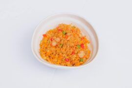 Рис жареный с креветками